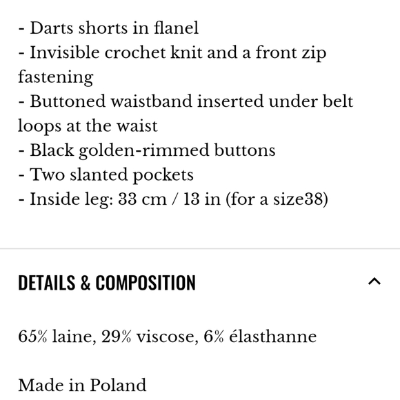 Nwt!Sezane Kamille short black - Picture 4 of 14